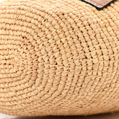 Loewe Raffia Mini Slit Tote Bag Natural Tan 9 of 10
