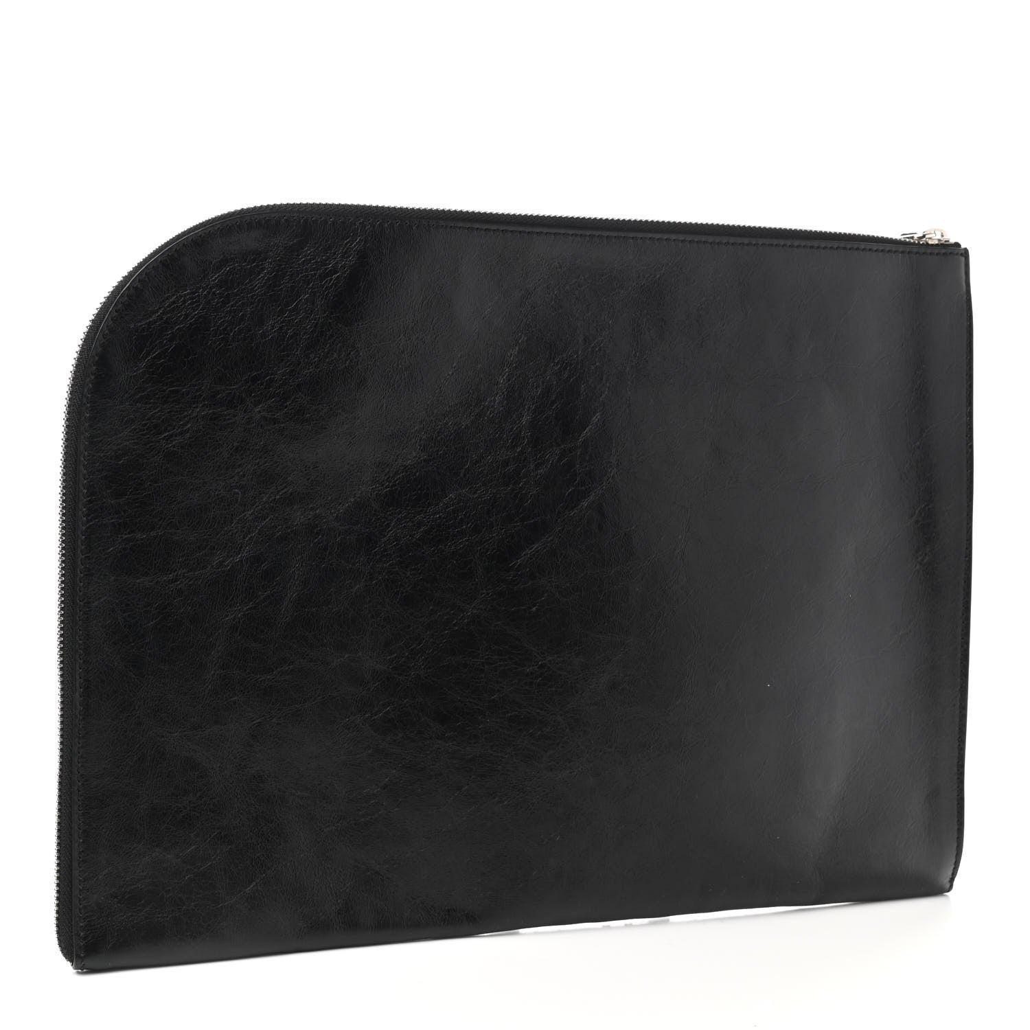 Alexander McQueen Calfskin Studded Skull Zipped Pouch Black 3 of 7