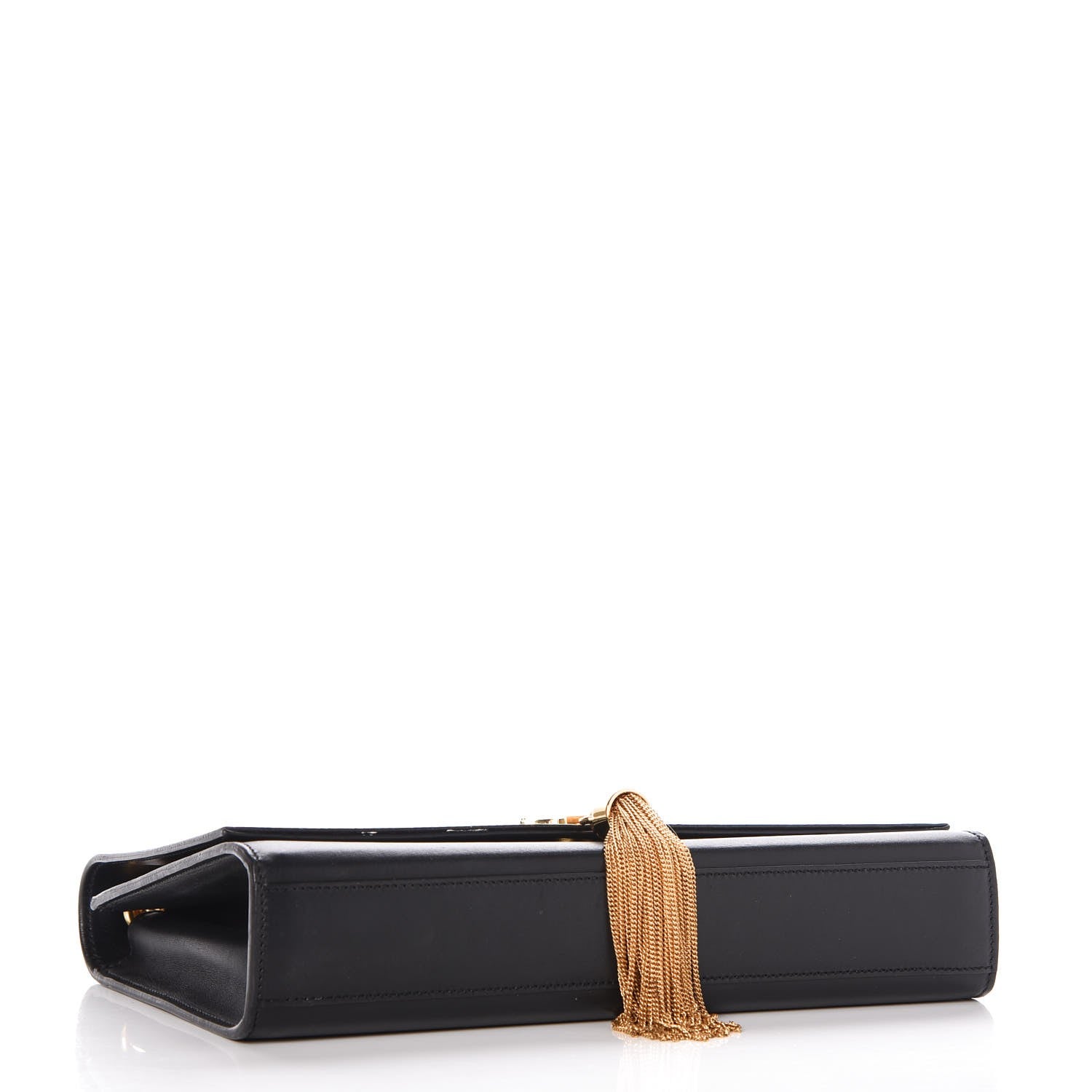 Saint Laurent Smooth Calfskin Medium Classic Monogram Kate Tassel Satchel Black 4 of 8