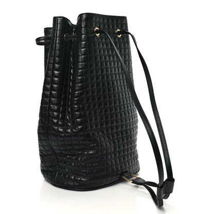 Celine Calfskin Quilted Medium C Backpack Black 3 of 12
