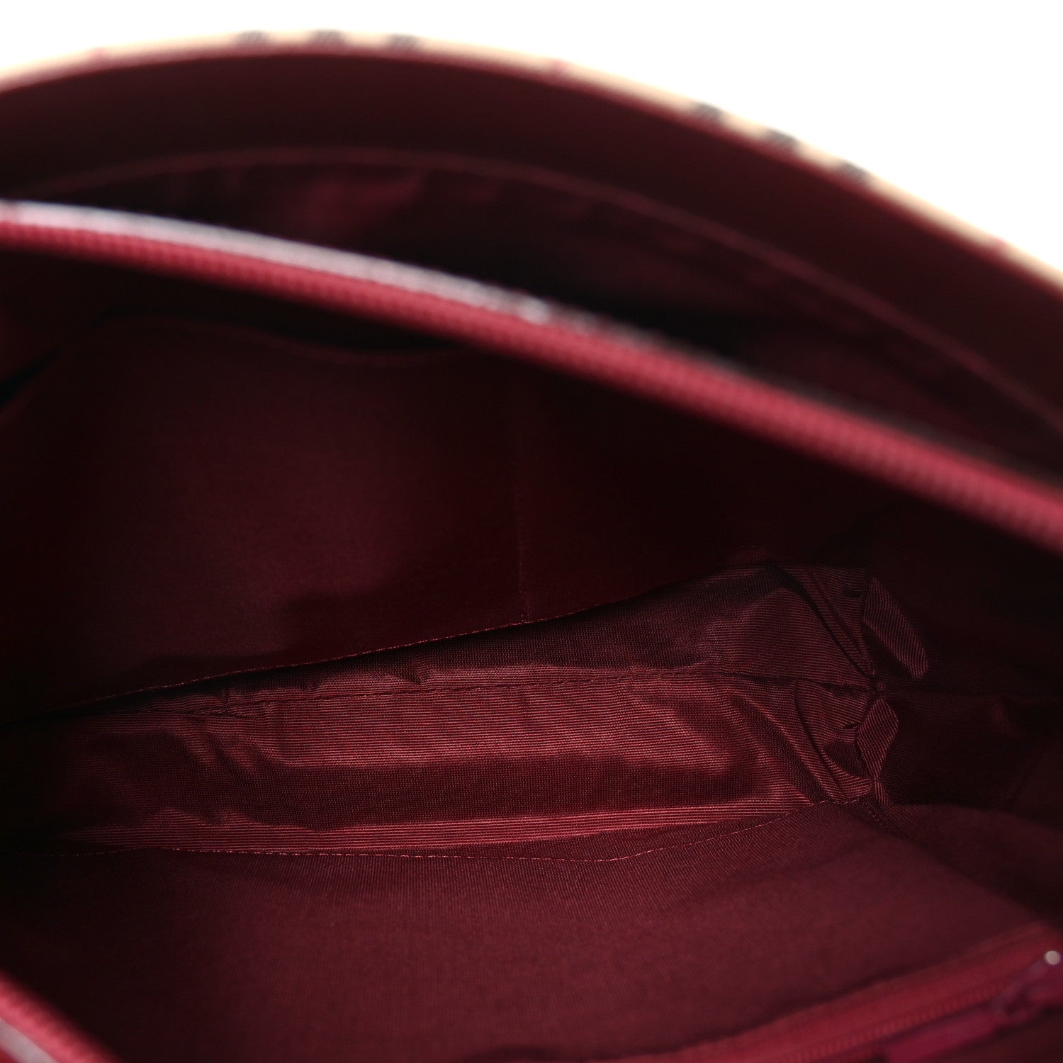 Burberry Canvas House Check Small Tote Red 5 of 9