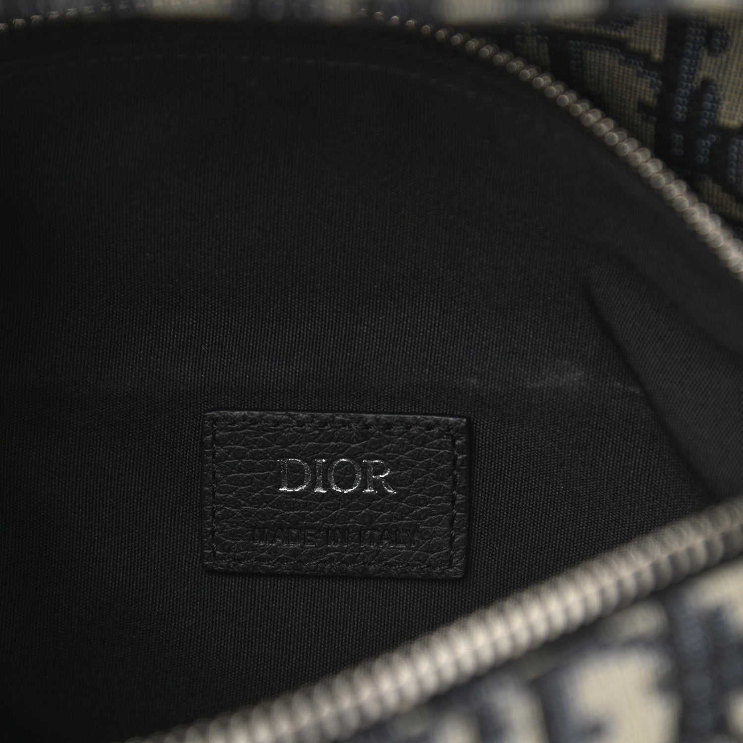 Christian Dior Oblique Mens Saddle Bag Blue 6 of 9