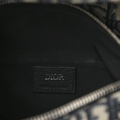 Christian Dior Oblique Mens Saddle Bag Blue 6 of 9
