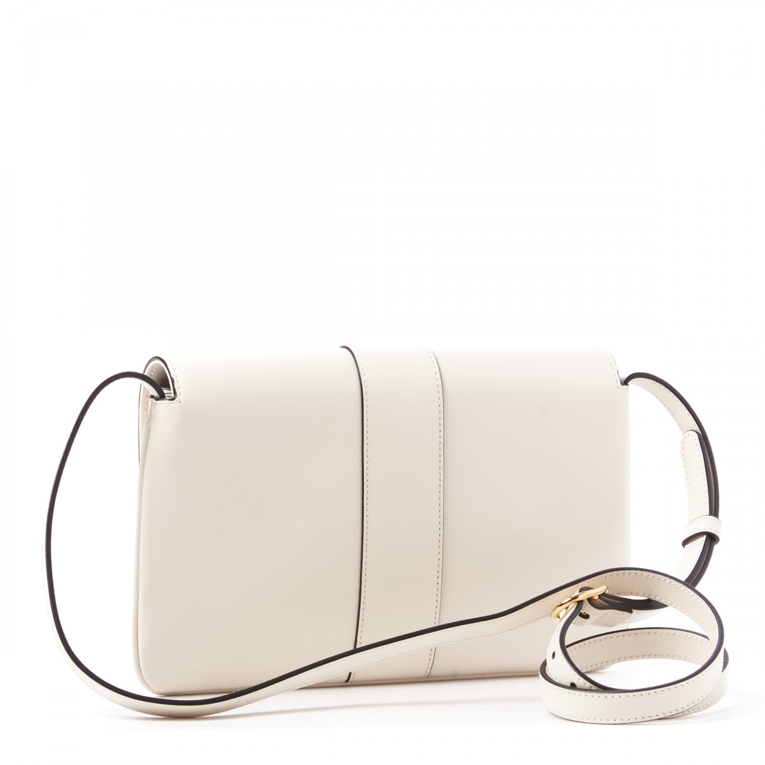 Gucci Calfskin Small Arli Flap Shoulder Bag Mystic White 3 of 9