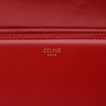 Celine Shiny Calfskin Large Triomphe Red 6 of 13