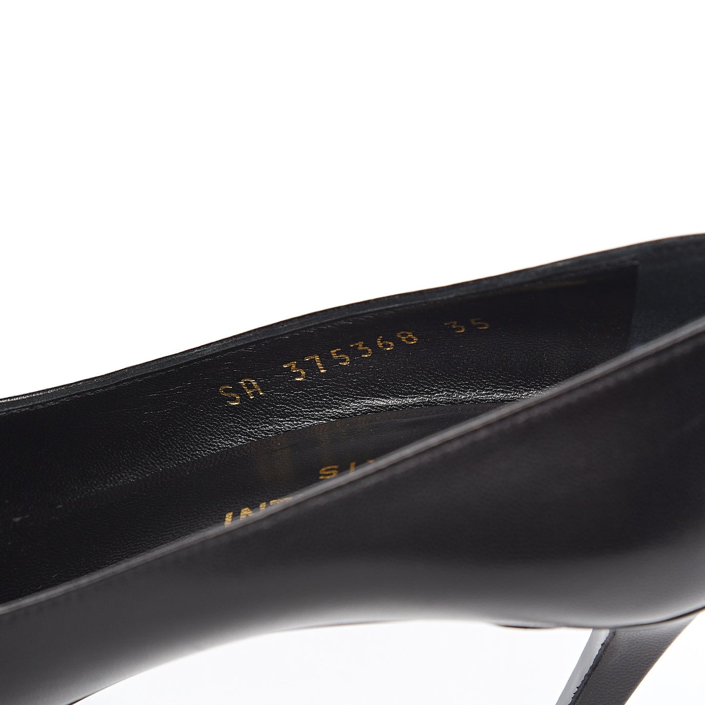 Calfskin Classic Paris 80 Skinny Pumps 35 Black