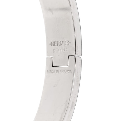 Hermes Enamel Narrow Clic Clac H Bracelet GM Rose Patch 4 of 5