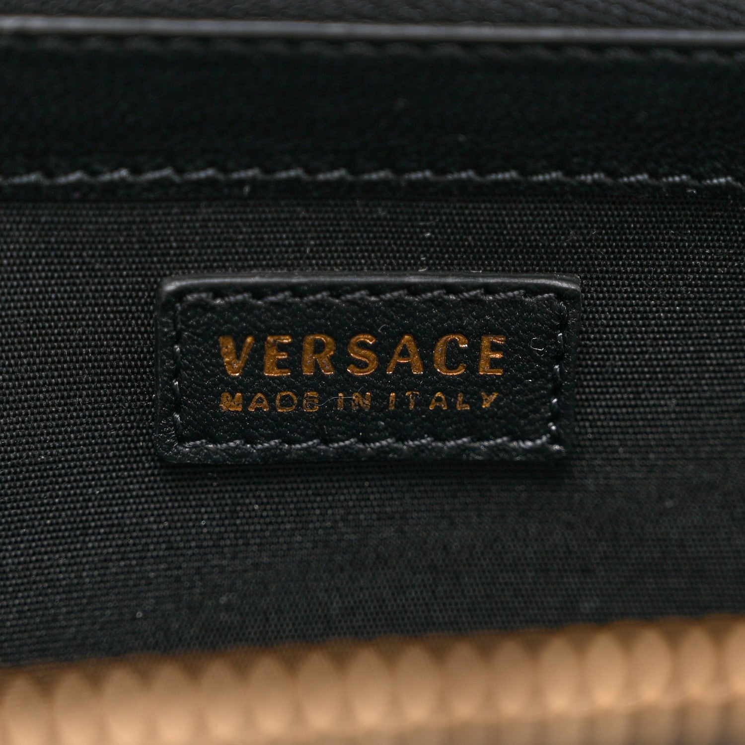 Versace Nappa Quilted Icon Zip Around Wallet Black 6 of 6