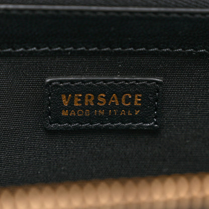 Versace Nappa Quilted Icon Zip Around Wallet Black 6 of 6