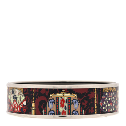 Hermes Enamel Printed Cachemire de Tamara Wide Bracelet 62 1 of 5