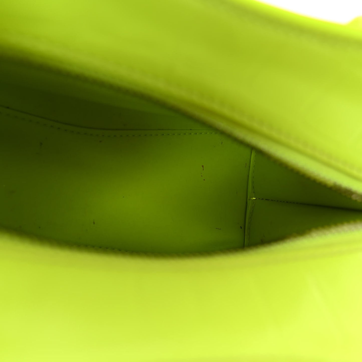 Semi Shiny Calfskin Crocodile Embossed Neo Classic Silver Hardware Mini City Fluo Yellow