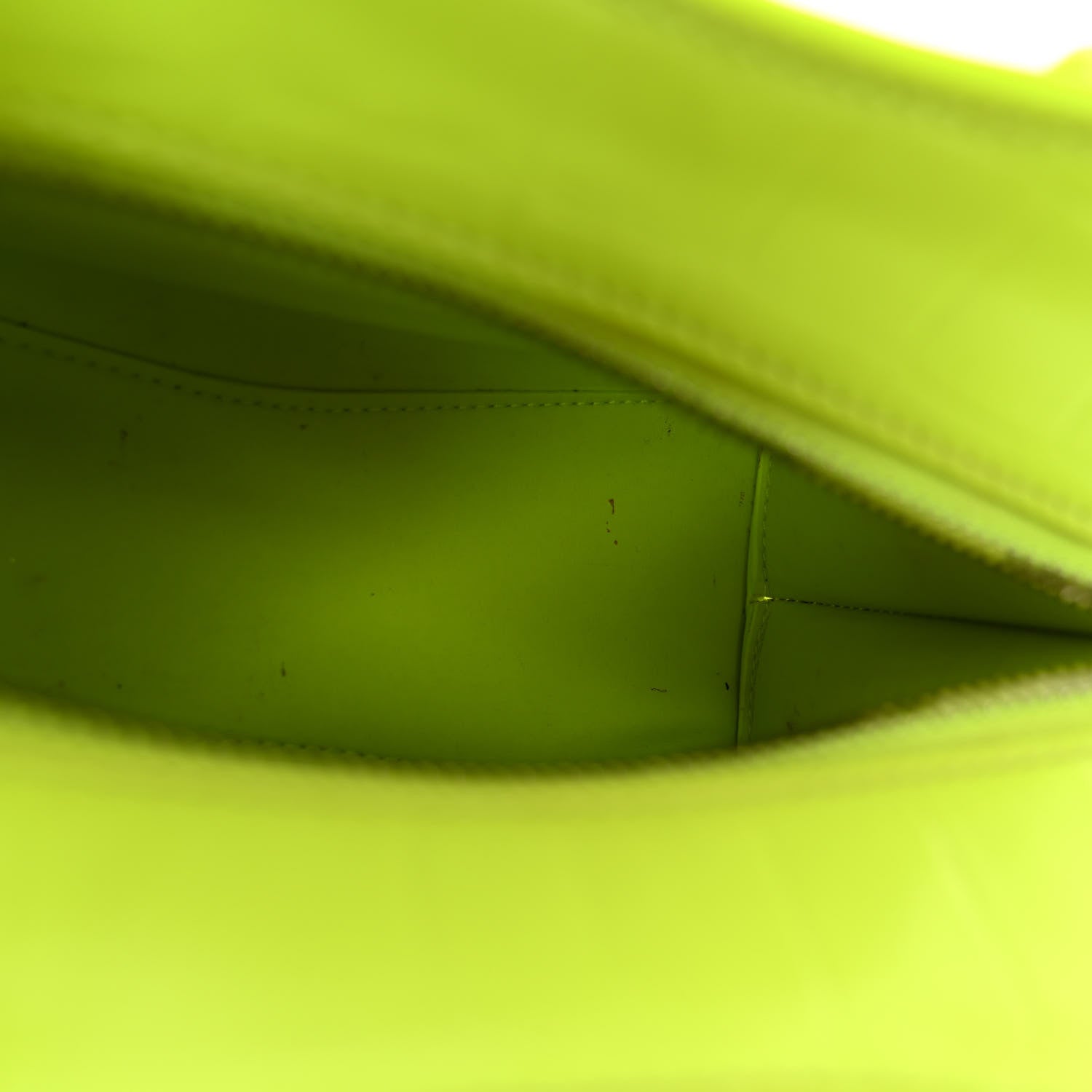 Balenciaga Semi Shiny Calfskin Crocodile Embossed Neo Classic Silver Hardware Mini City Fluo Yellow 10 of 10