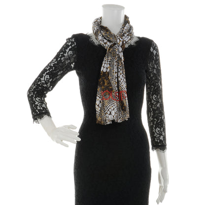 Louis Vuitton Cotton Monogram Kusama Infinity Dots Pareo Scarf White 2 of 7