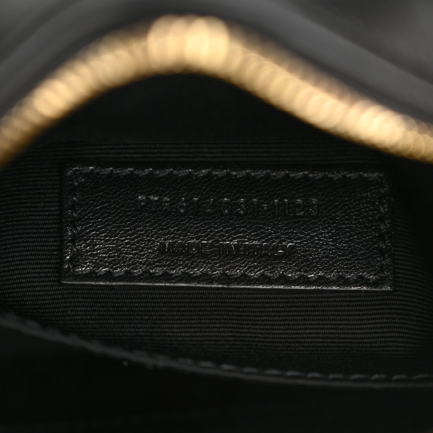 Calfskin Matelasse Monogram Lou Belt Bag Black