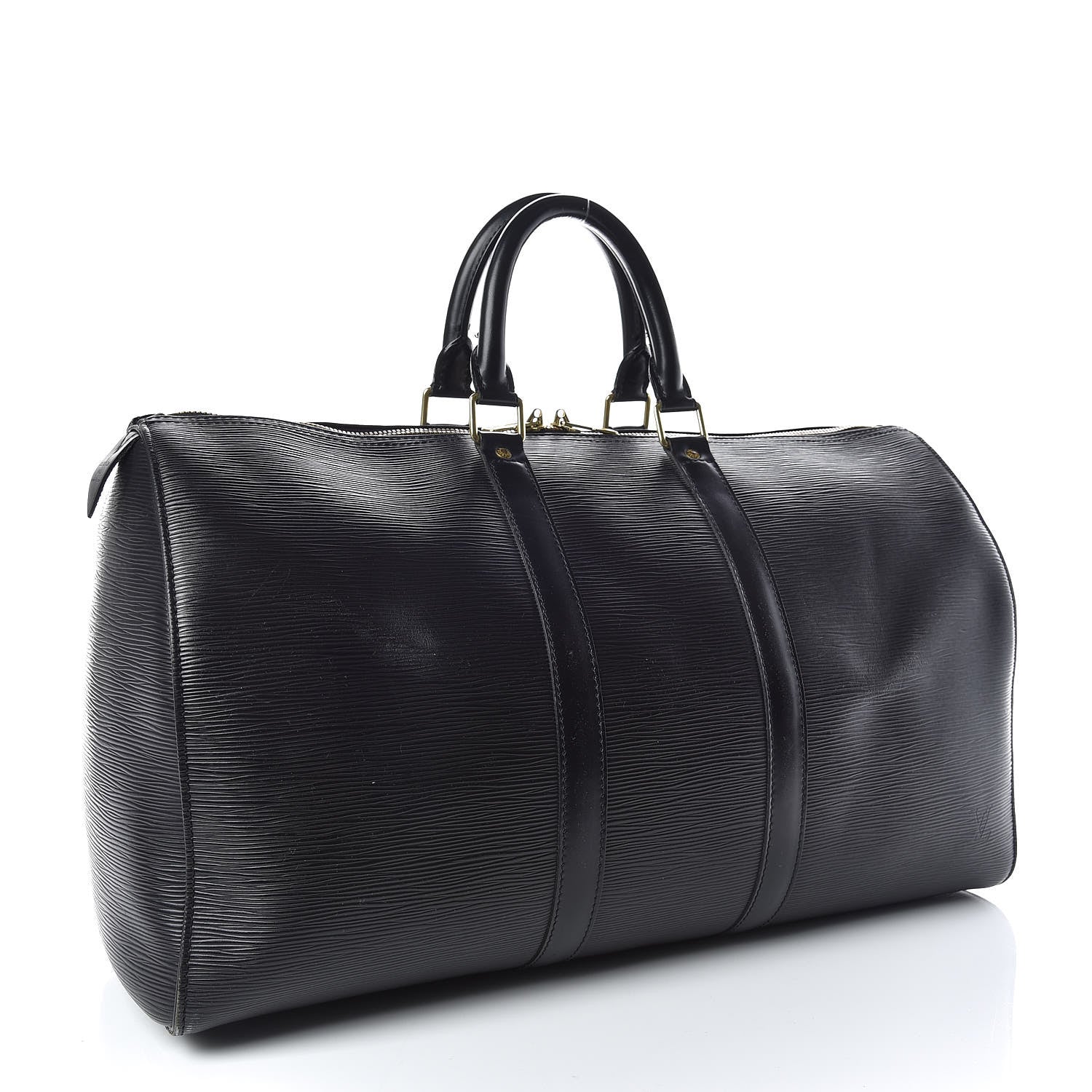 Louis Vuitton Epi Keepall 45 Black 3 of 15