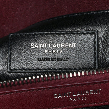 Saint Laurent Sheepskin Matelasse Chevron Medium College Bag Rouge Legion 6 of 15