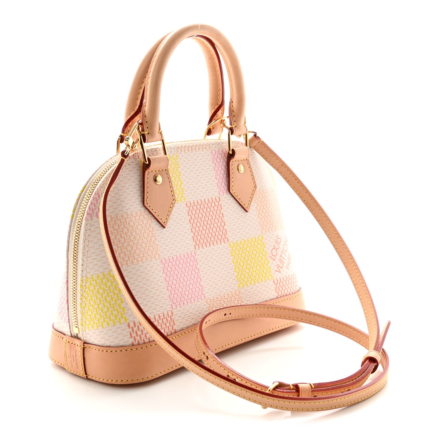 Louis Vuitton Damierlicious Alma BB Rose Peach 3 of 10