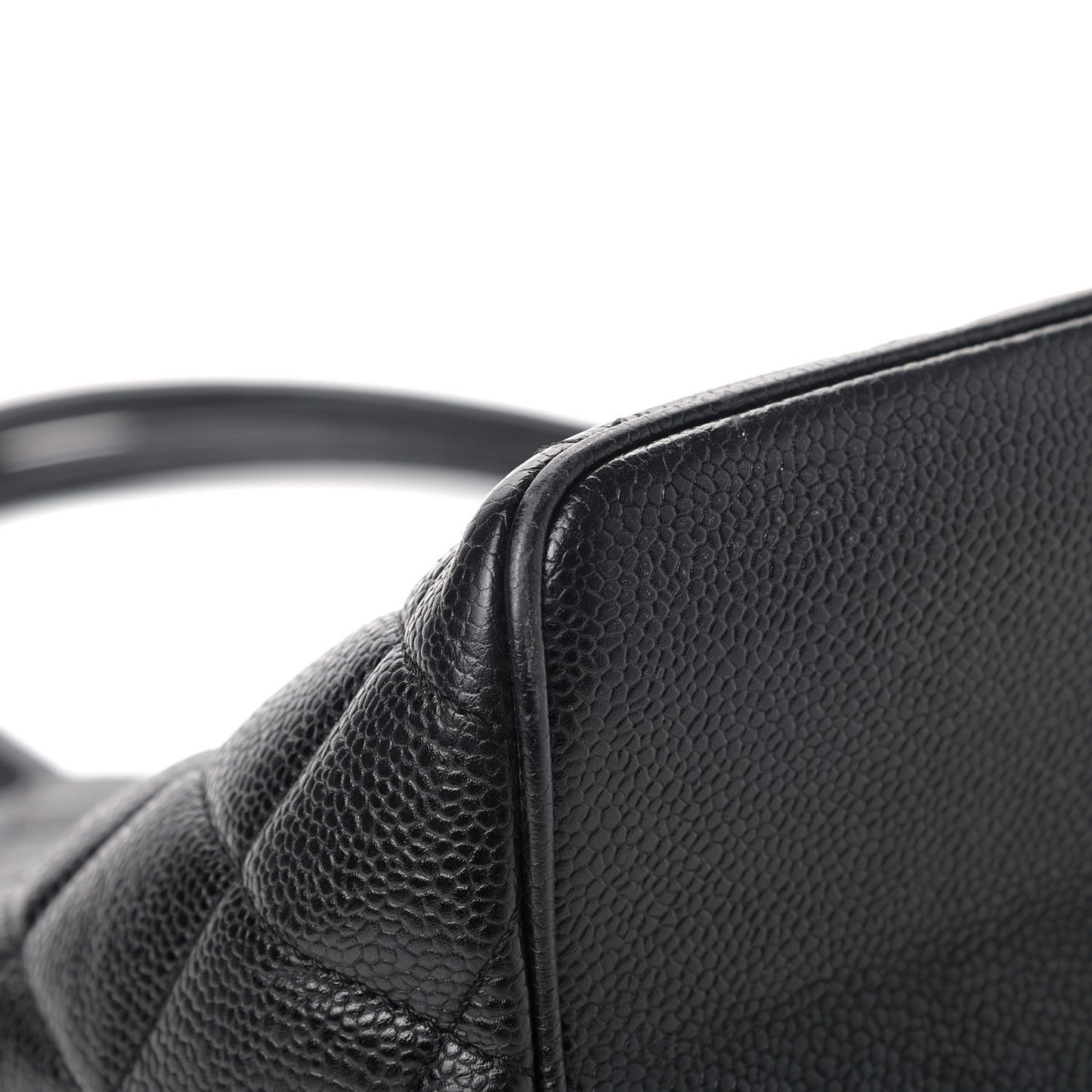 Caviar Quilted Medallion Tote Black