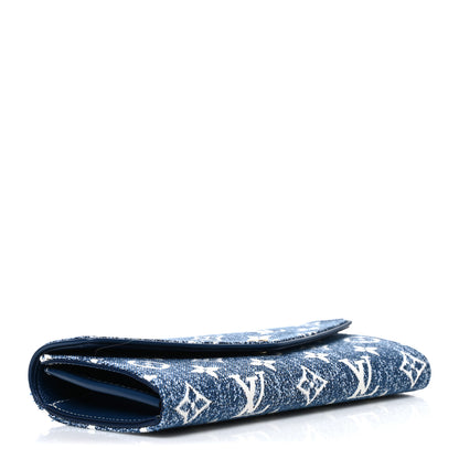 Louis Vuitton Monogram Jacquard Denim Sarah Wallet Bleu 4 of 6