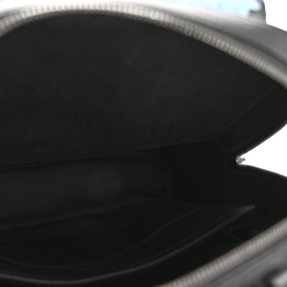 MCM Calfskin Ottomar Tech Flower Backpack Black 5 of 12