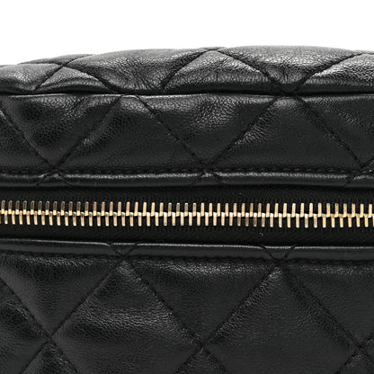 Chanel Lambskin Quilted Linked In Waist Bag Black 8 of 10