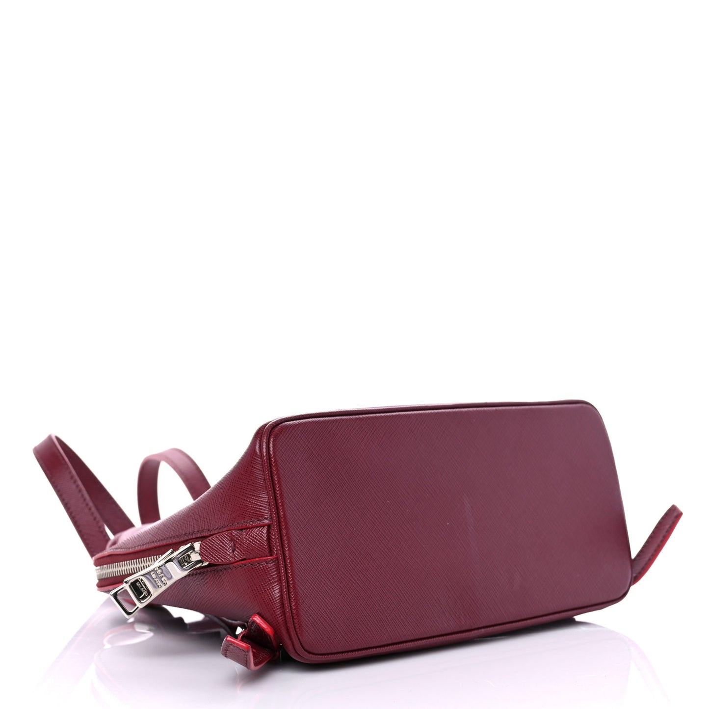 Saffiano Lux Promenade Backpack Cherry