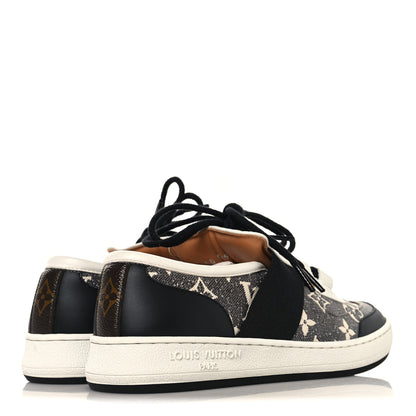 Louis Vuitton Denim Monogram Lous Sneakers 37 Gray 5 of 9