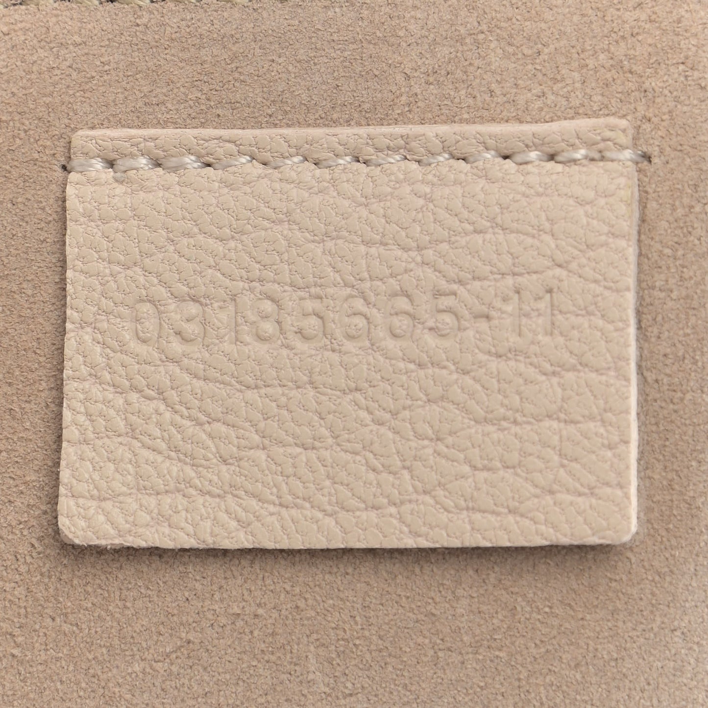 Grained Lambskin Mini Drew Shoulder Bag Biscotti Beige