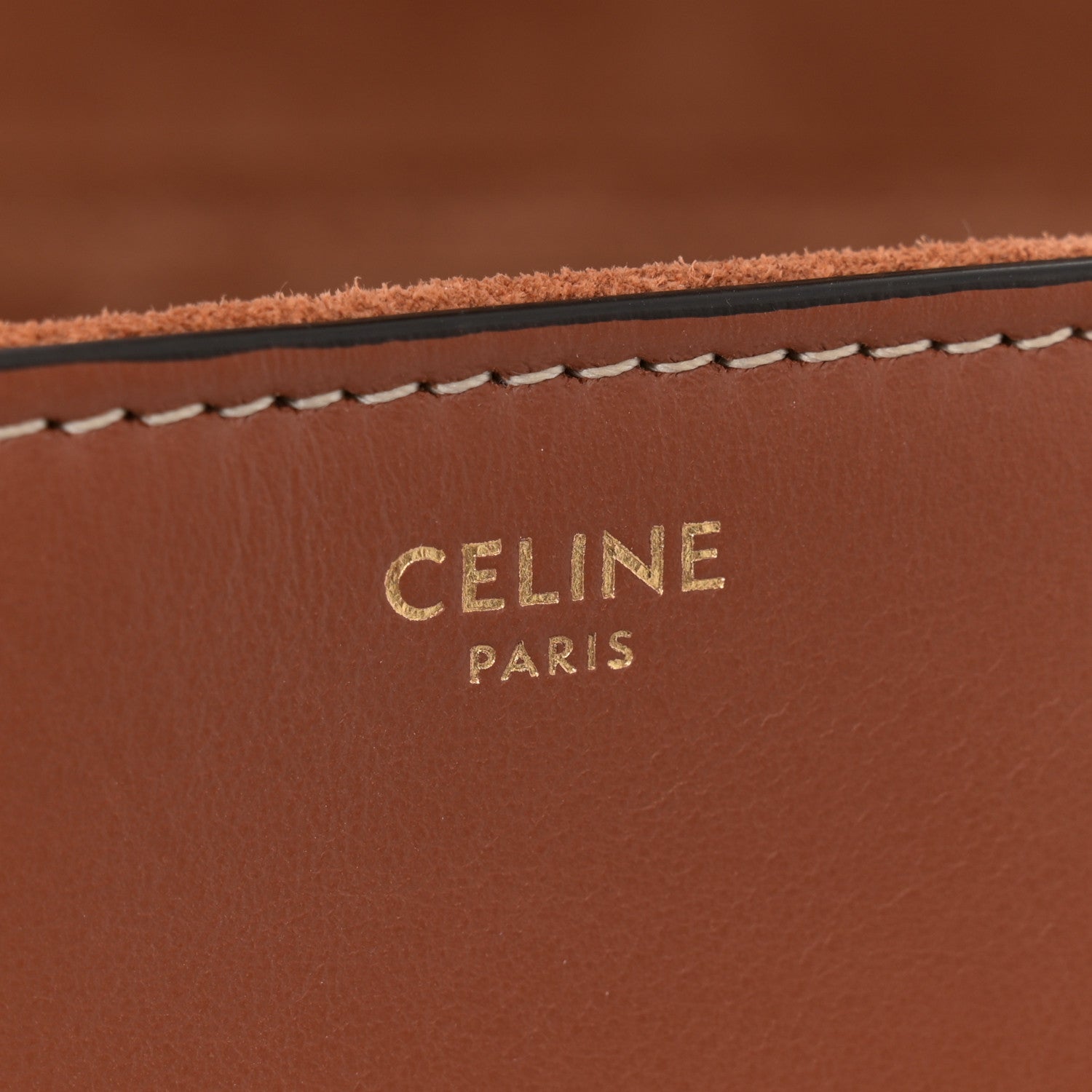 Celine Calfskin Medium Soft 16 Bag Tan 6 of 10