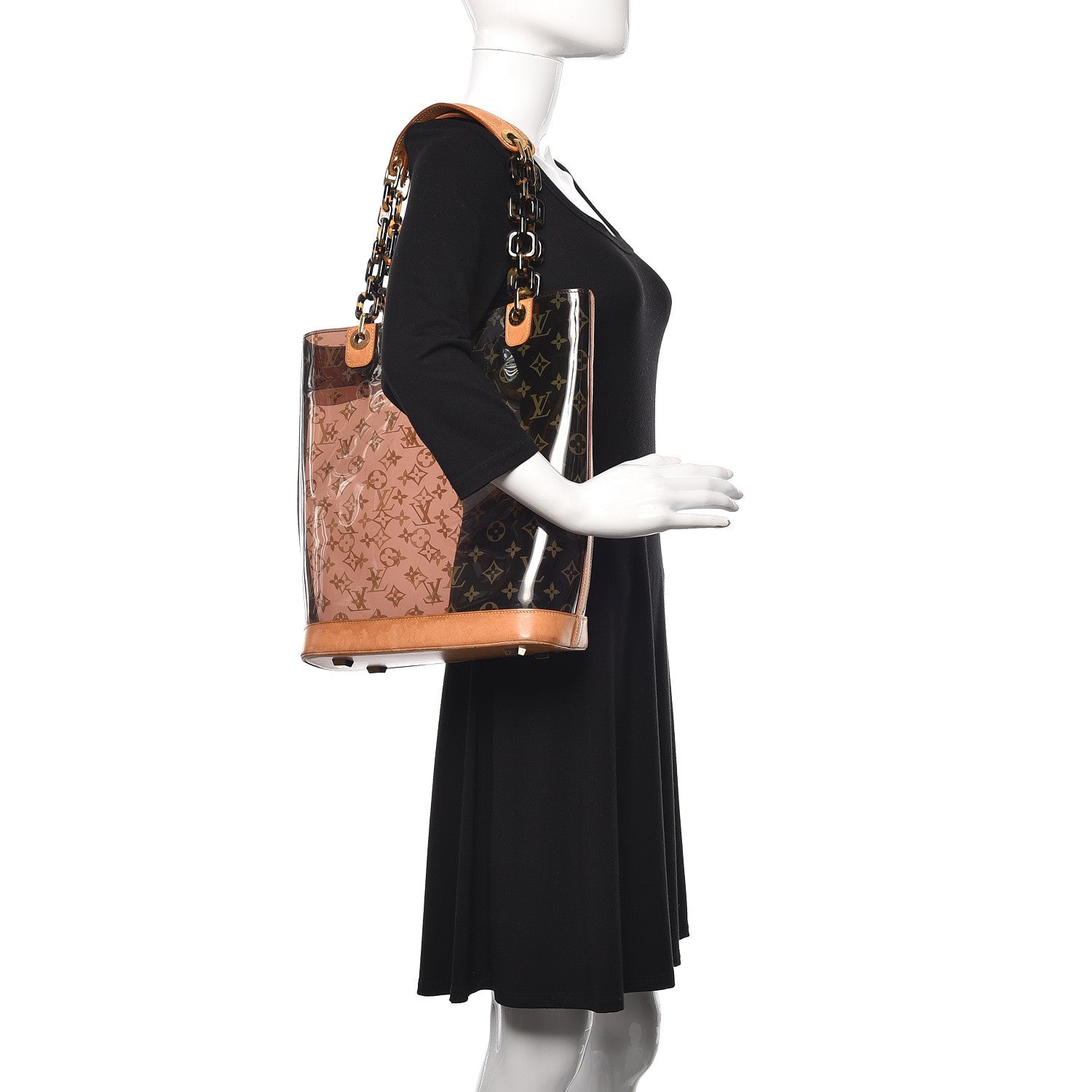 Louis Vuitton Vinyl Cabas Sac Ambre MM 2 of 11