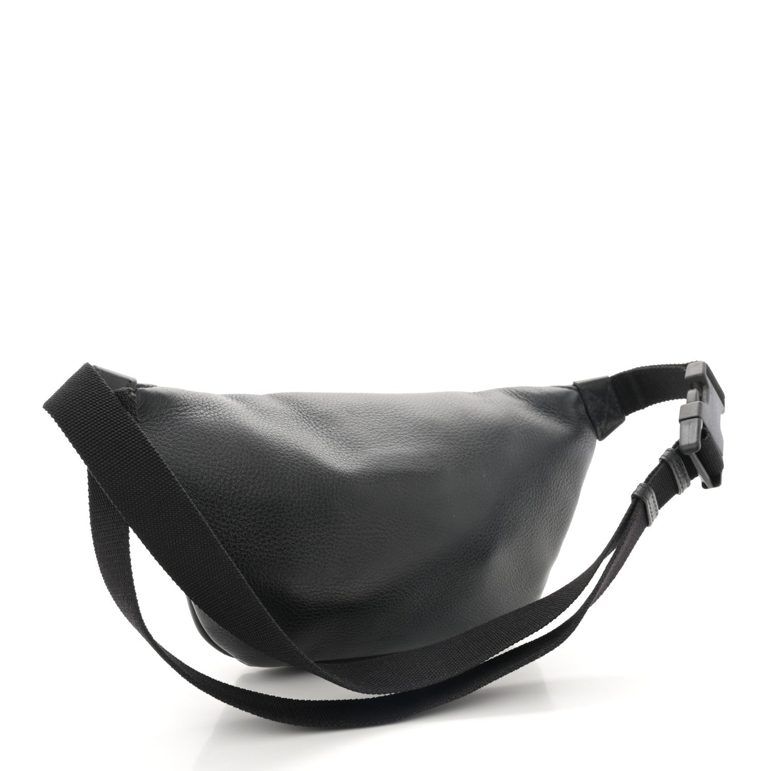 Balenciaga Smooth Calfskin Logo Everyday Beltpack XS Black White 2 of 12