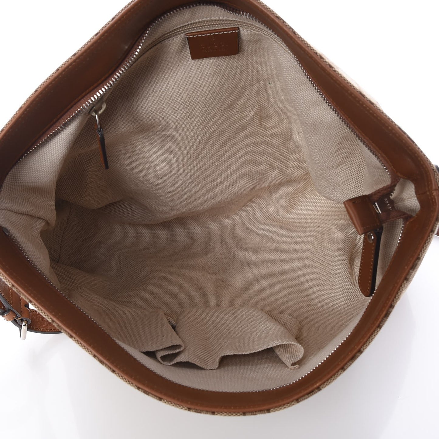 Monogram Large Flat Messenger Bag Brown