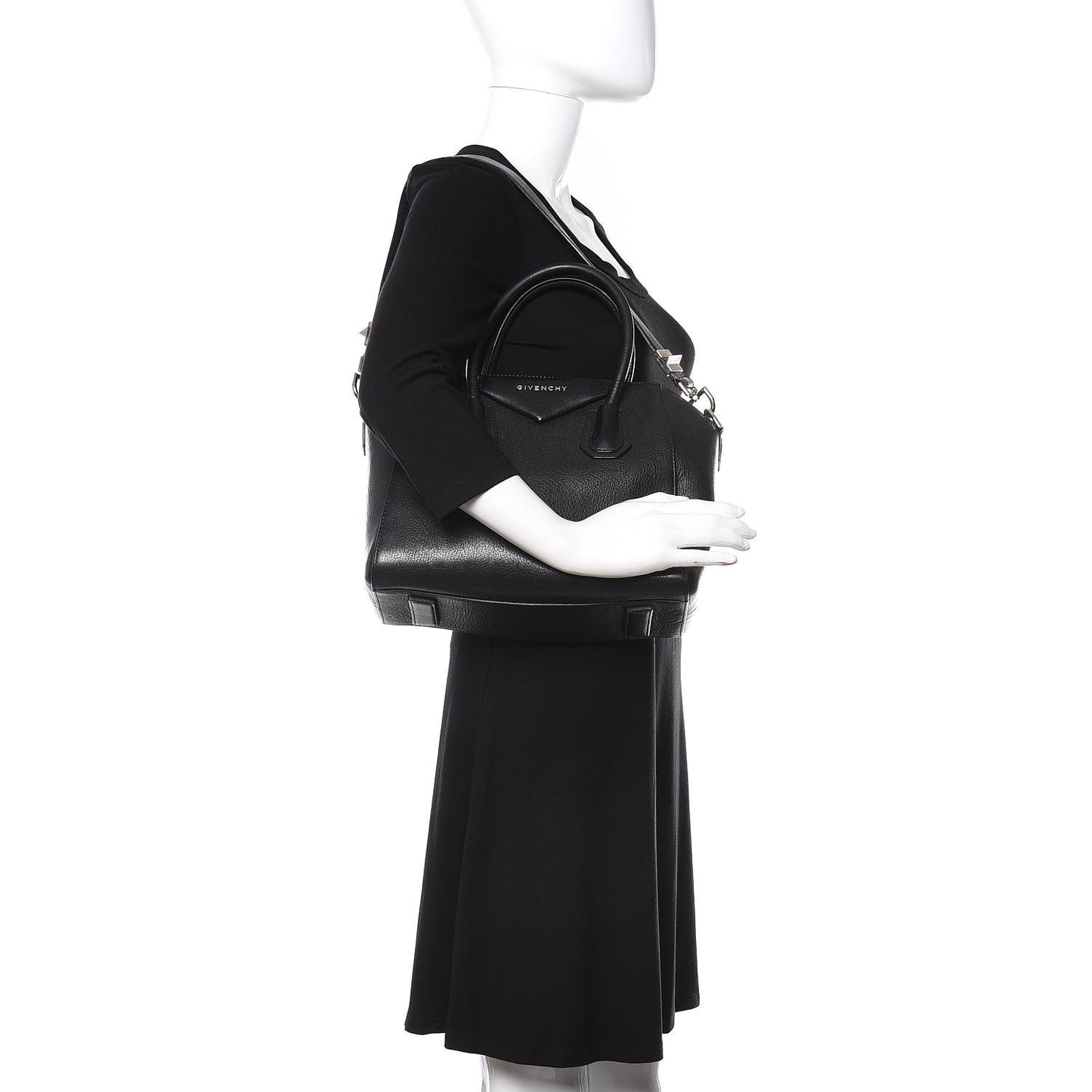 Sugar Goatskin Small Antigona Black