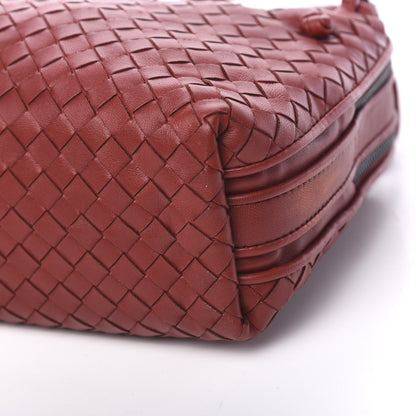 Bottega Veneta Nappa Intrecciato Double Compartment Crossbody Bag China Red 9 of 9