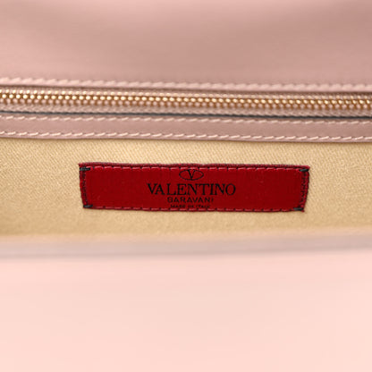 Valentino Garavani Vitello Medium Glam Lock Rockstud Flap Poudre 6 of 10
