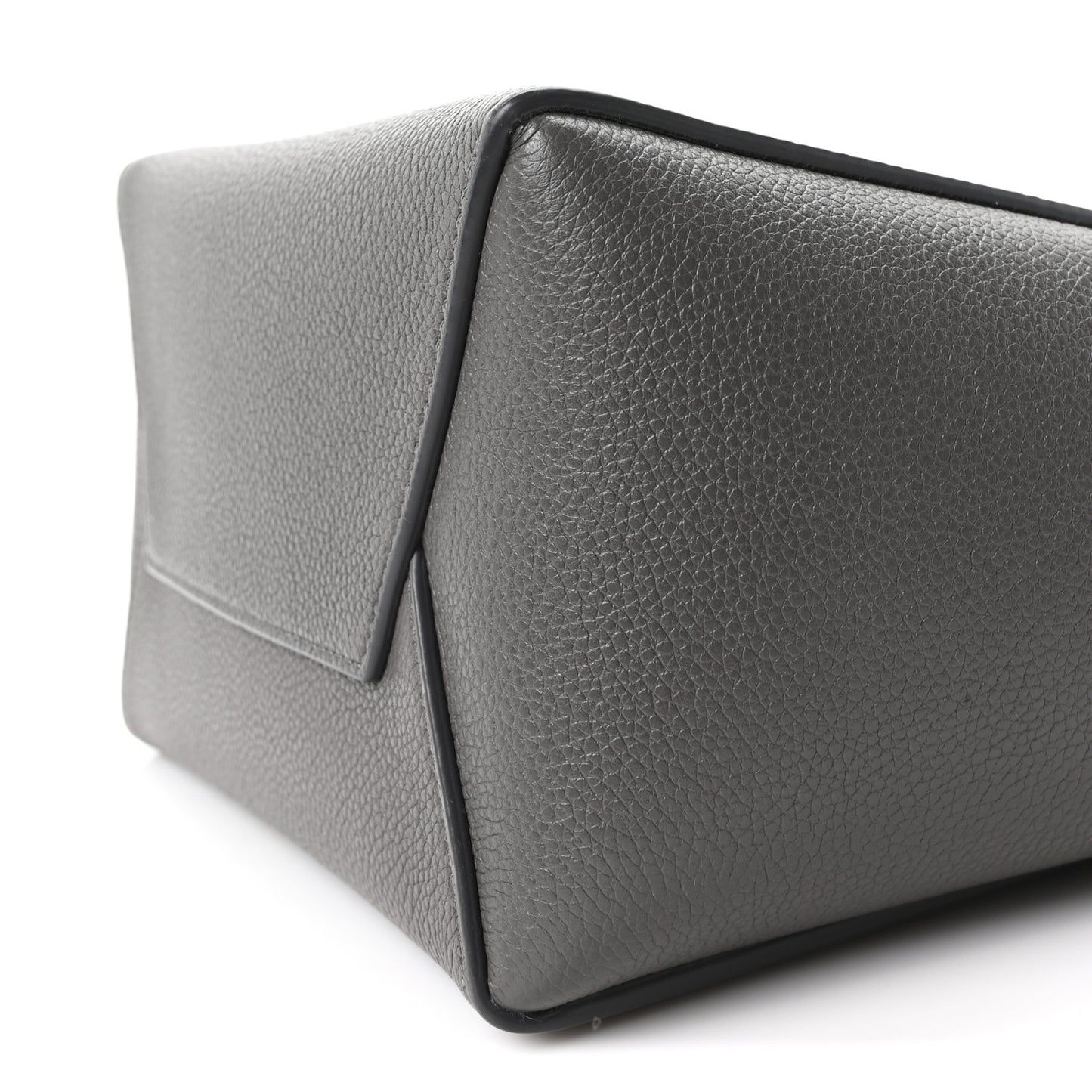 Soft Grained Calfskin Small Sangle Bucket Bag Kohl