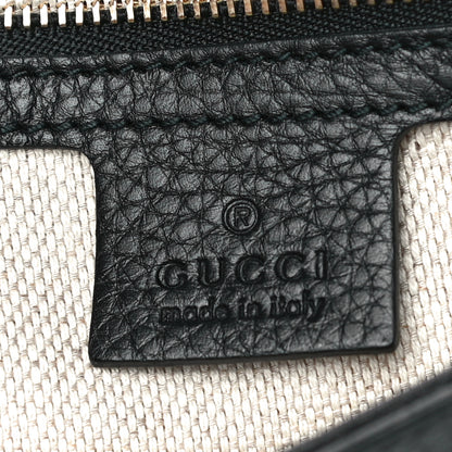 Gucci Pebbled Calfskin Medium Soho Flap Crossbody Black 6 of 12