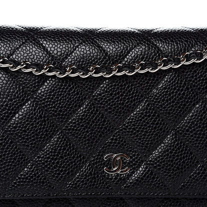 Chanel Caviar Quilted Wallet On Chain WOC Black 12 of 13