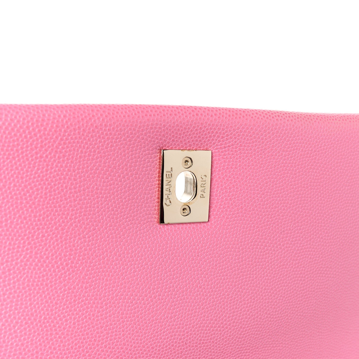 Chanel Caviar Lizard Embossed Quilted Small Coco Handle Flap Pink 6 of 11