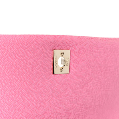 Chanel Caviar Lizard Embossed Quilted Small Coco Handle Flap Pink 6 of 11
