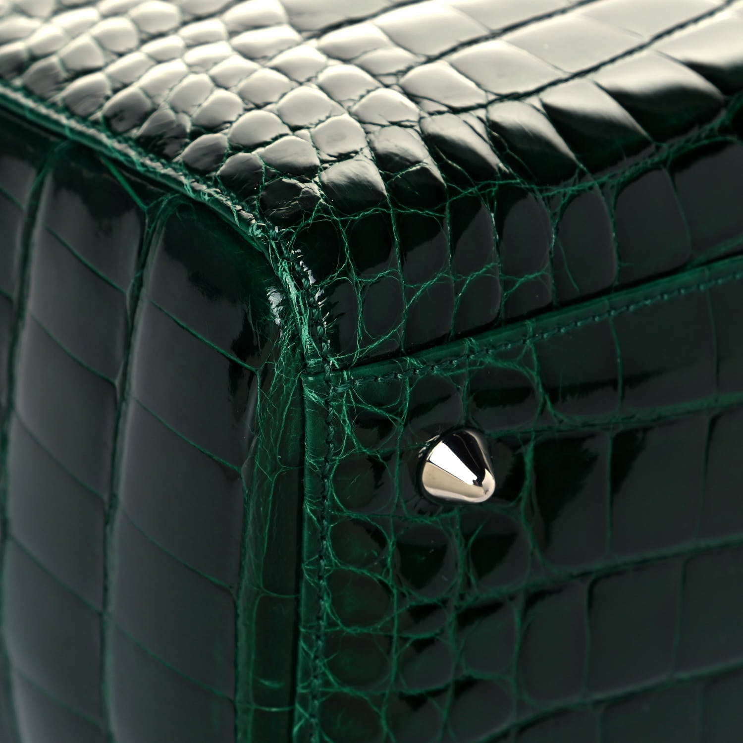 Christian Dior Alligator Medium Lady Dior Dark Green 946545