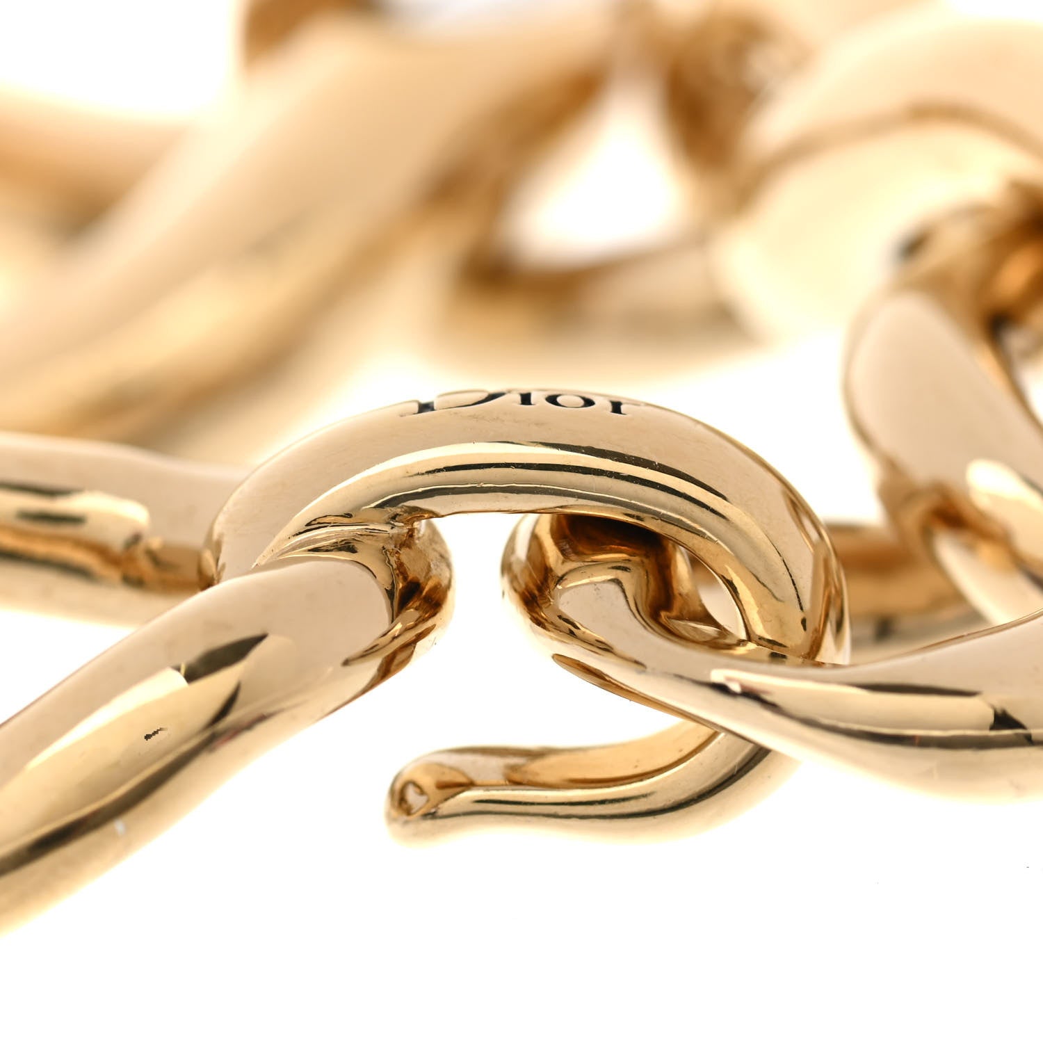 Christian Dior Metal Chain Bracelet Gold Palladium 6 of 6