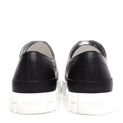 Hermes Calfskin Cross Sneakers 36 Black 7 of 10