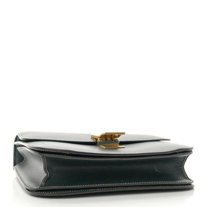 Celine Box Calfskin Medium Classic Box Flap Bag Classic Green 4 of 21