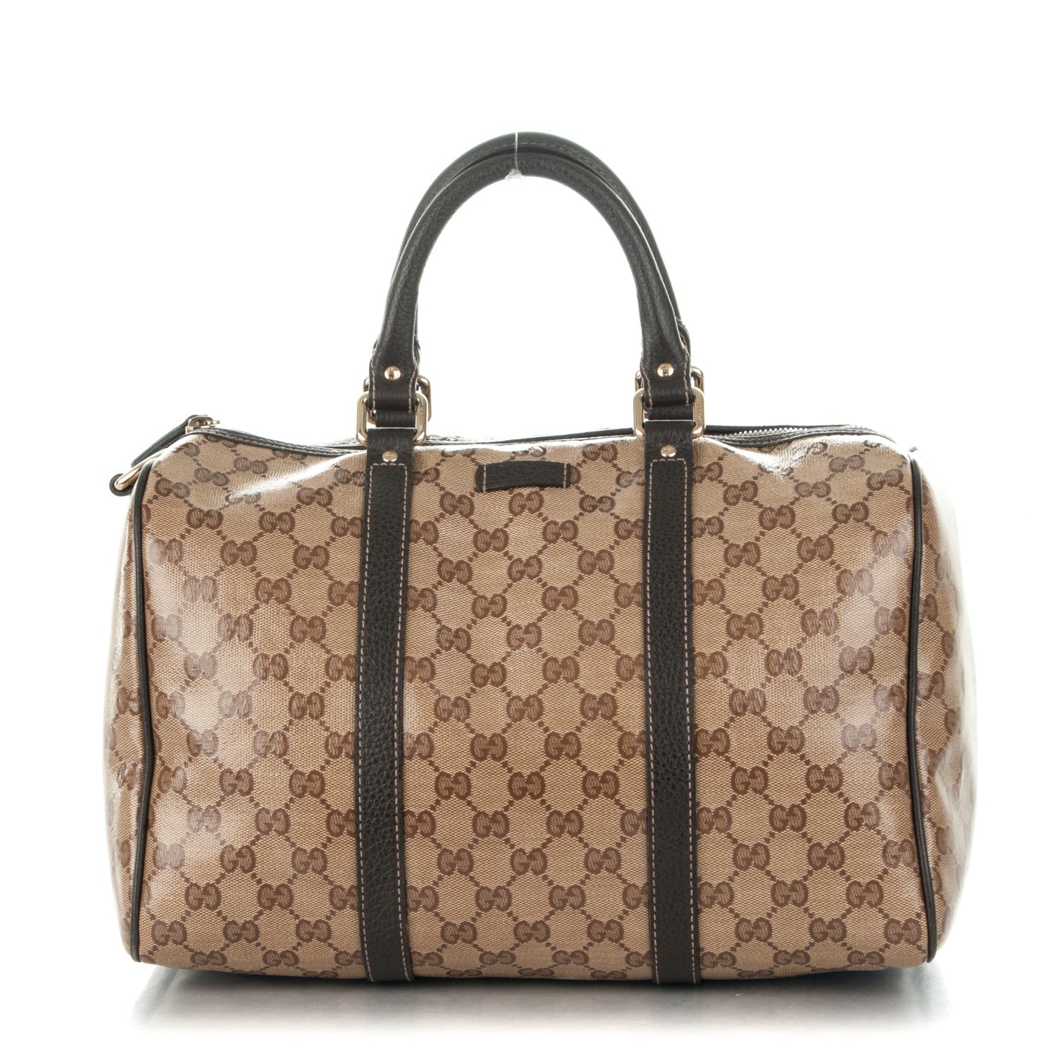 Gucci Crystal Monogram Medium Joy Boston Dark Brown 1 of 7