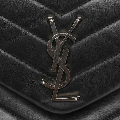 Saint Laurent Calfskin Y Quilted Monogram Medium Loulou Chain Satchel Black 11 of 11