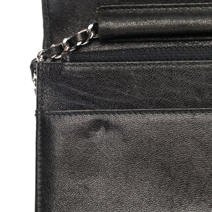 Chanel Goatskin Wallet on Chain WOC Black 12 of 12
