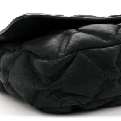 Chanel Calfskin Quilted Large Chesterfield Flap Black 10 of 11