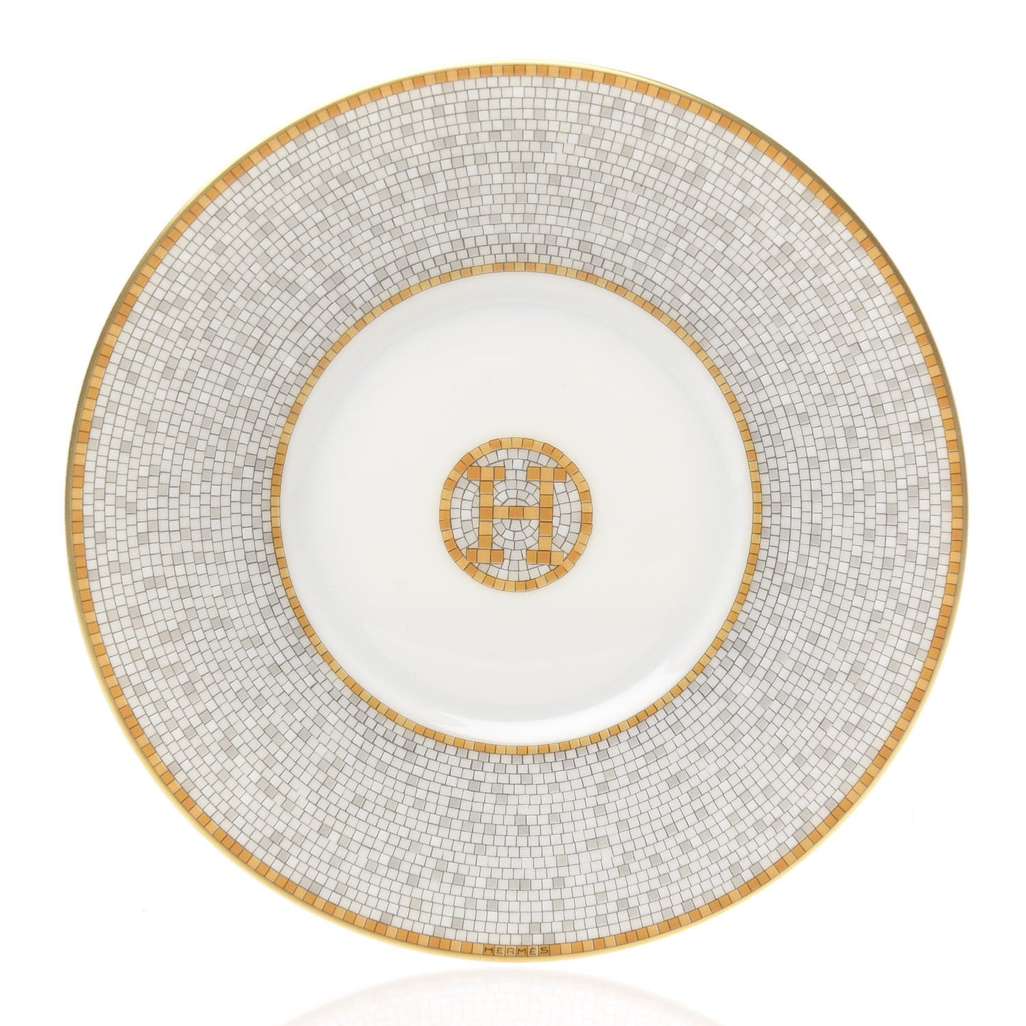 Porcelain Mosaique Au 24 Gold Tea Cup And Saucer Set Of 2