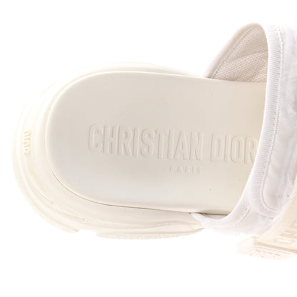 Christian Dior Technical Fabric D-Wander Slide Sandals 39 White 5 of 9